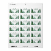 Étiquette Adresse de retour de l'arbre (Feuille entière)