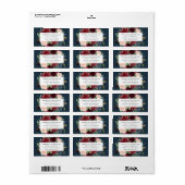 Étiquette Adresse de retour de l'entreprise Radiom Bloom (Feuille entière)