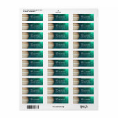 Étiquette Adresse de retour de l'espace du système solaire J (Feuille entière)