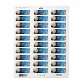 Étiquette Adresse de retour de l'espace du système solaire P (Feuille entière)