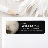 Étiquette Adresse de retour de l'espace du système solaire P (En situation)