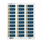 Étiquette Adresse de retour de l'espace du système solaire S (Feuille entière)