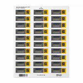 Étiquette Adresse de retour de l'inscription au tableau de b (Feuille entière)