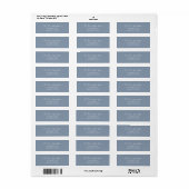 Étiquette Adresse de retour de mariage Future Mr & Mrs Scrip (Feuille entière)