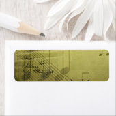 Étiquette Adresse de retour de note de musique (En situation)