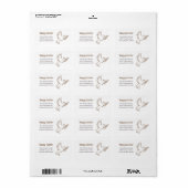 Étiquette Adresse de Retour de Pâques Simple Moderne Classiq (Feuille entière)