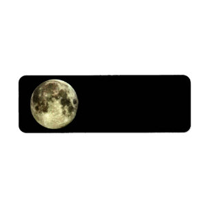 Étiquette Adresse de retour de Pleine lune