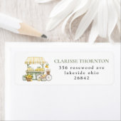 Étiquette Adresse de Retour de Réception de Mariage Fresh Of (En situation)