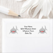 Étiquette Adresse de retour de requin (En situation)