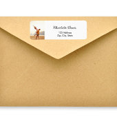 Étiquette Adresse de retour de scénario de mariage photo bla