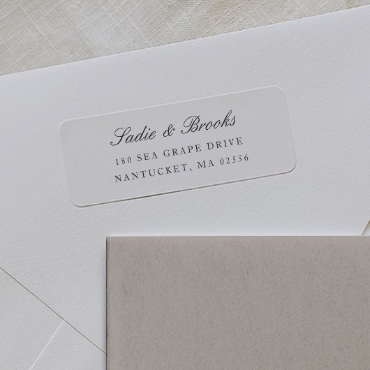 Étiquette Adresse de Retour de Script Classique