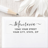 Étiquette Adresse de retour de script moderne (En situation)