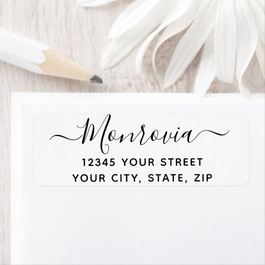 Étiquette Adresse de retour de script moderne (En situation)