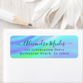 Étiquette Adresse de retour de script simple et moderne (En situation)