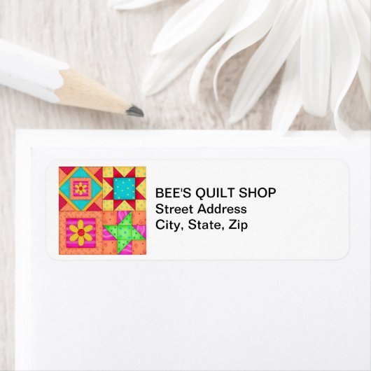 Étiquette Adresse de retour des blocs de surface c (En situation)