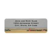 Étiquette Adresse de retour des champs de blé agricole (Devant)