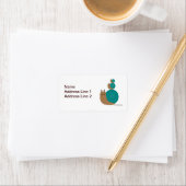 Étiquette Adresse de retour des escargots (En situation)