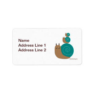 Étiquette Adresse de retour des escargots