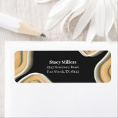 Étiquette Adresse de retour des formes géométriques Abstrait (En situation)