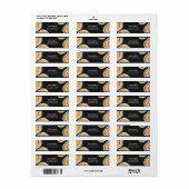 Étiquette Adresse de retour des formes géométriques Abstrait (Feuille entière)