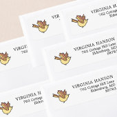 Étiquette Adresse de retour d'oiseaux mignon
