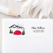 Étiquette Adresse de retour du camp (En situation)