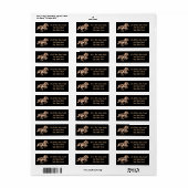 Étiquette Adresse de retour du cheval (Feuille entière)