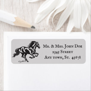 Étiquette Adresse de retour du cheval