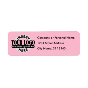 Étiquette Adresse de retour du logo de l'entreprise