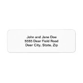 Étiquette Adresse de retour du logo photo personnalisé (Devant)