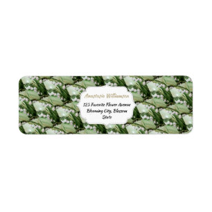 ÉTIQUETTE ADRESSE DE RETOUR DU MUGUET