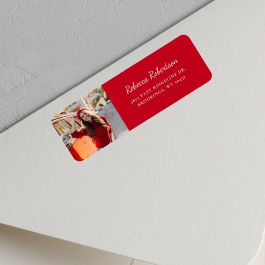 Étiquette Adresse de retour du script de photo pour les dipl