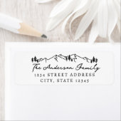 Étiquette Adresse de retour du script main Mountains and Pin (En situation)