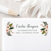 Étiquette Adresse de retour du segment de pêche (En situation)