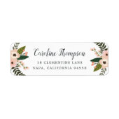 Étiquette Adresse de retour du segment de pêche (Devant)