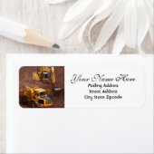 Étiquette Adresse de retour du site de construction (En situation)