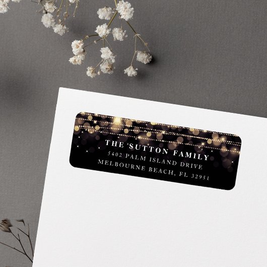 Étiquette Adresse de retour du soir enchantée