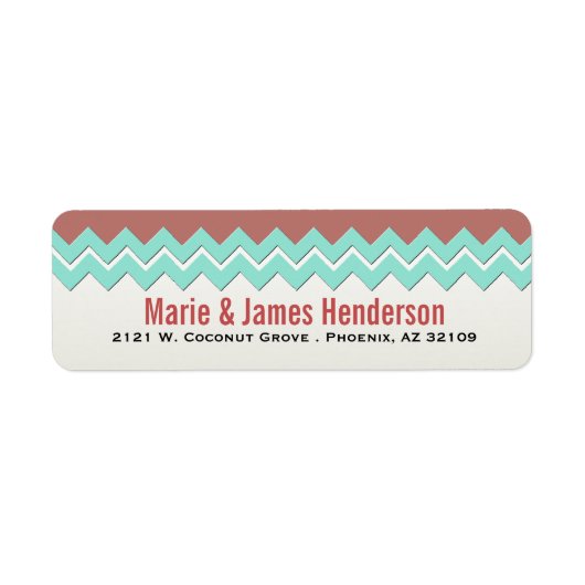 Étiquette Adresse de retour du Sud-Ouest Tribal (Devant)