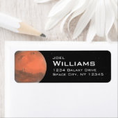 Étiquette Adresse de retour du système solaire Planet Mars (En situation)