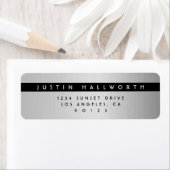 Étiquette Adresse de retour d'un look simple et moderne (En situation)