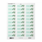 Étiquette Adresse de retour Feuille en chute (Feuille entière)