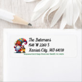 Étiquette Adresse de retour Gnome (En situation)