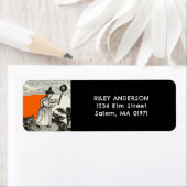 Étiquette Adresse de retour Halloween (En situation)