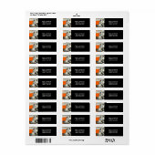 Étiquette Adresse de retour Halloween (Feuille entière)