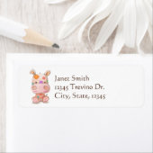 Étiquette Adresse de retour Hippo Patchwork (En situation)