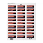 Étiquette Adresse de retour Label Sea Wall, ME (Feuille entière)