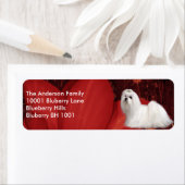 Étiquette Adresse de retour Maltais & Fleurs (En situation)