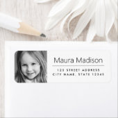 Étiquette Adresse de retour minimale personnalisée (En situation)