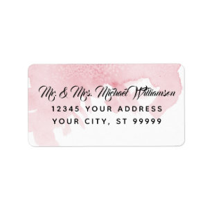 Étiquette Adresse de retour Moderne Aquarelle Laver Bracelet