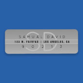 Étiquette Adresse de retour moderne et cool